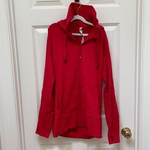 Red Lululemon zipper sweatshirt
